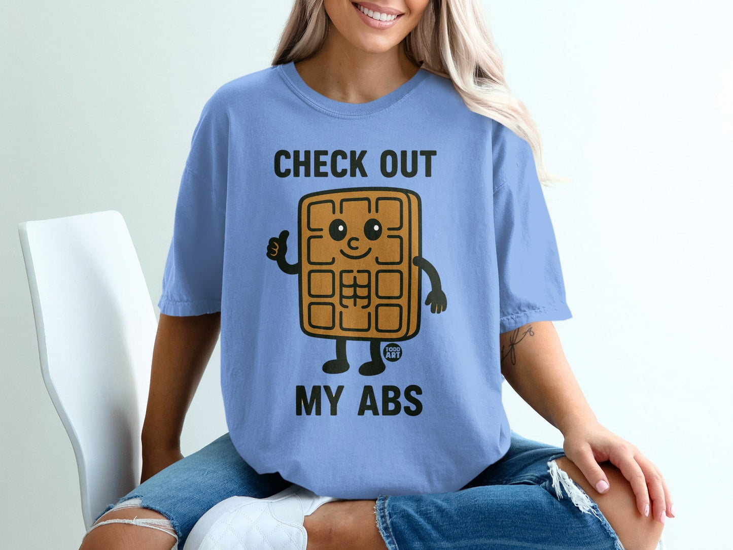 Check Out My Abs Funny Graphic T-shirt