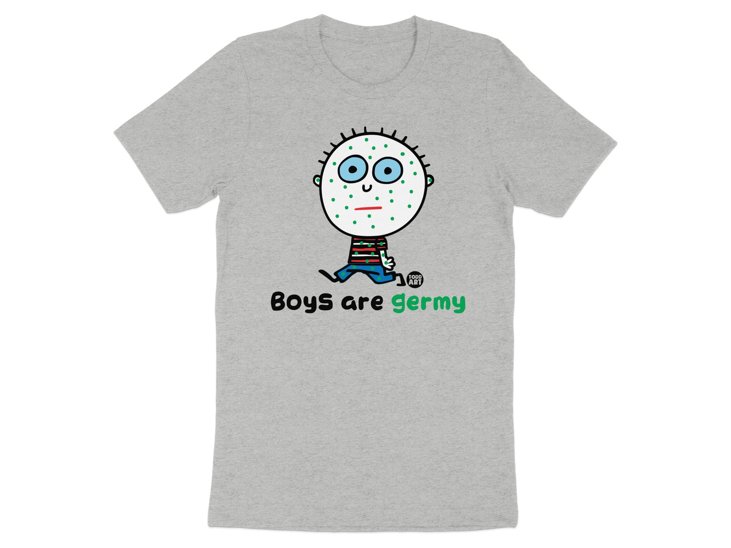 Boys Are Germy Cartoon Design T-Shirt