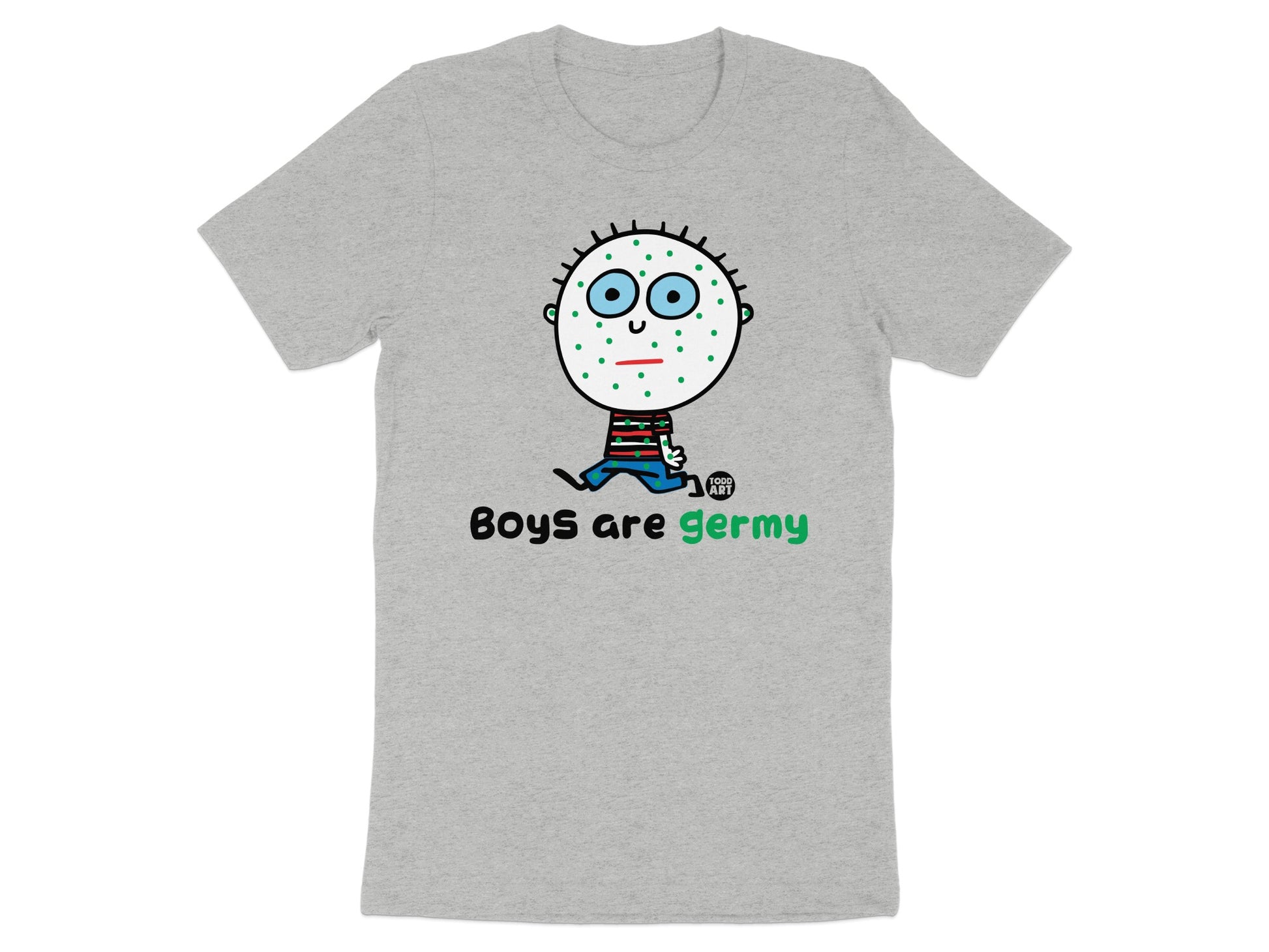 Boys Are Germy Cartoon Design T-Shirt