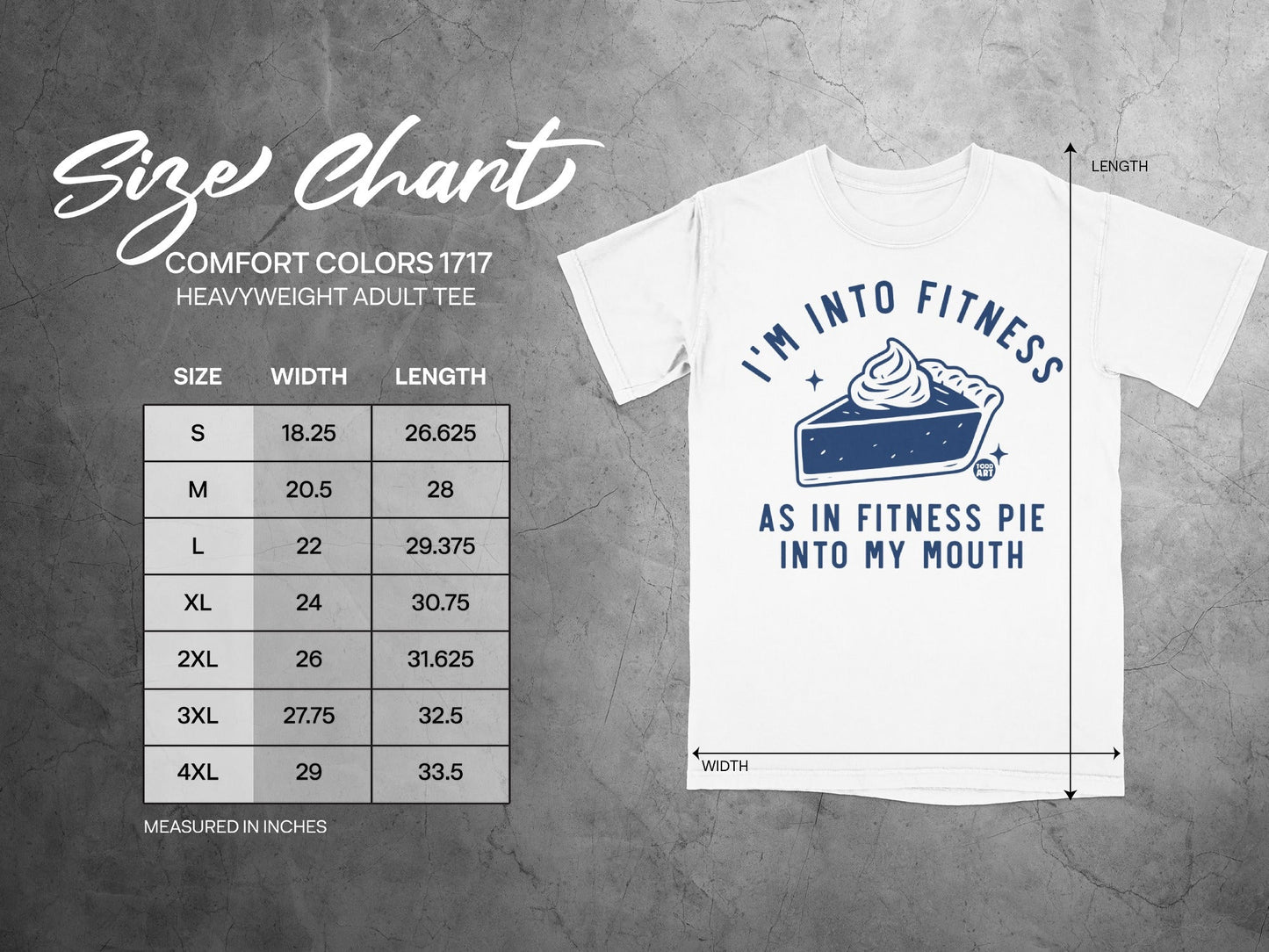I'm Into Fitness Pie Into My Mouth Heavyweight Tee