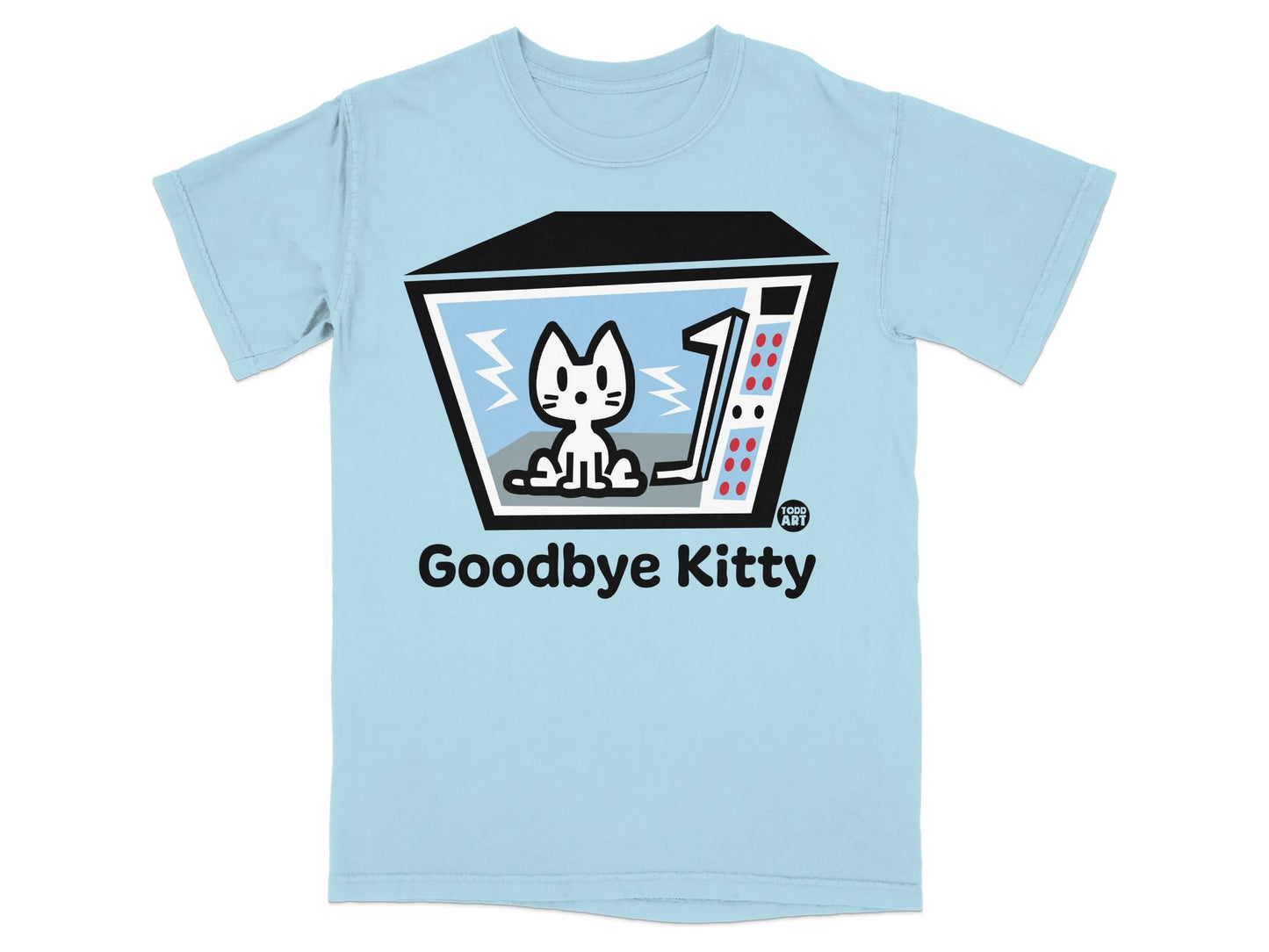 Goodbye Kitty Graphic Design T-Shirt