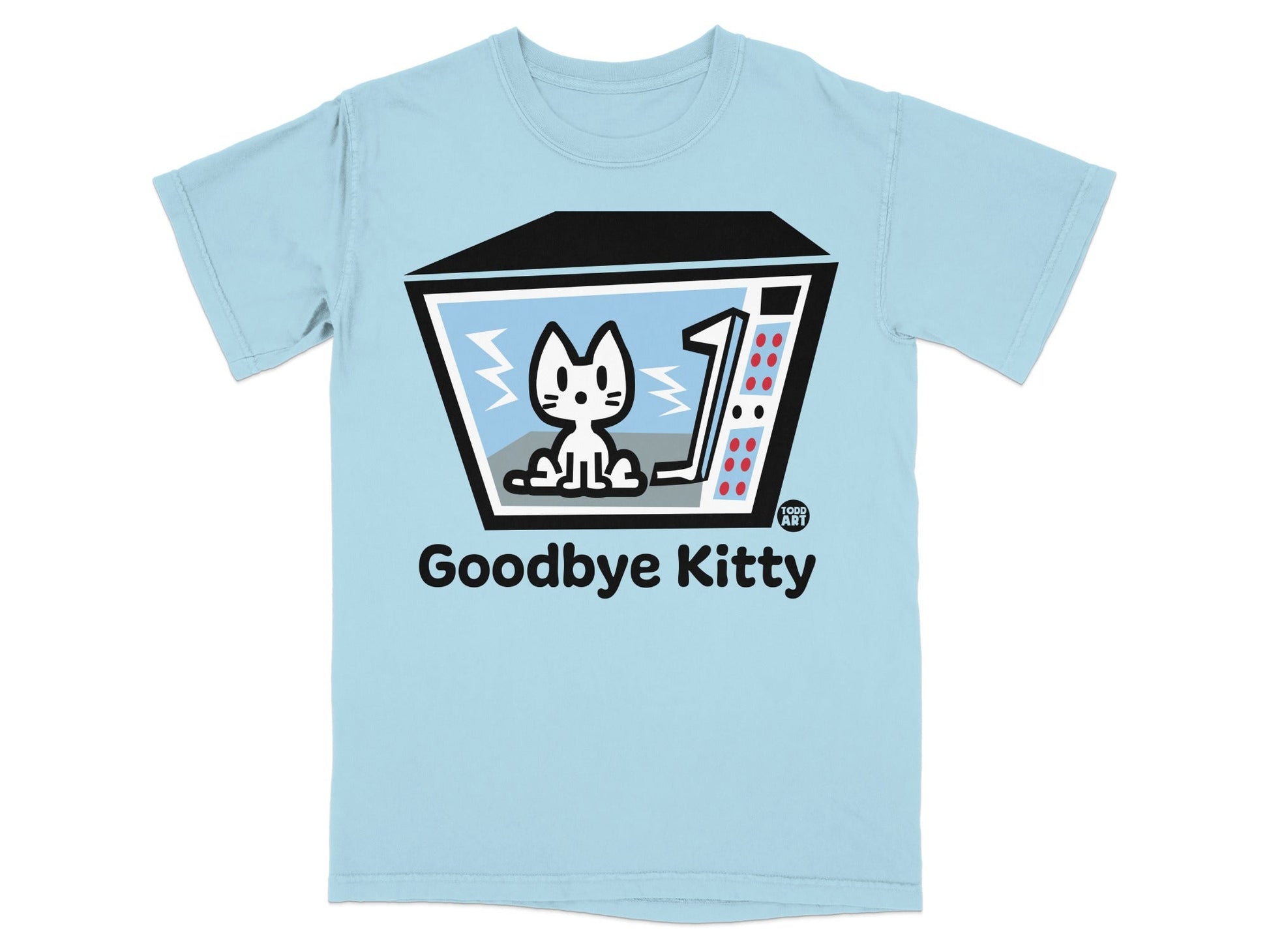 Goodbye Kitty Graphic Design T-Shirt