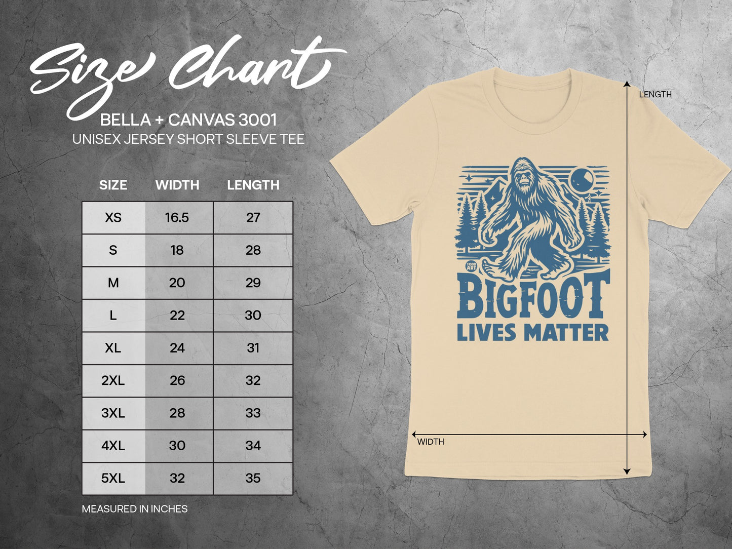 Bigfoot Lives Matter Unisex Jersey Short Sleeve Tee
