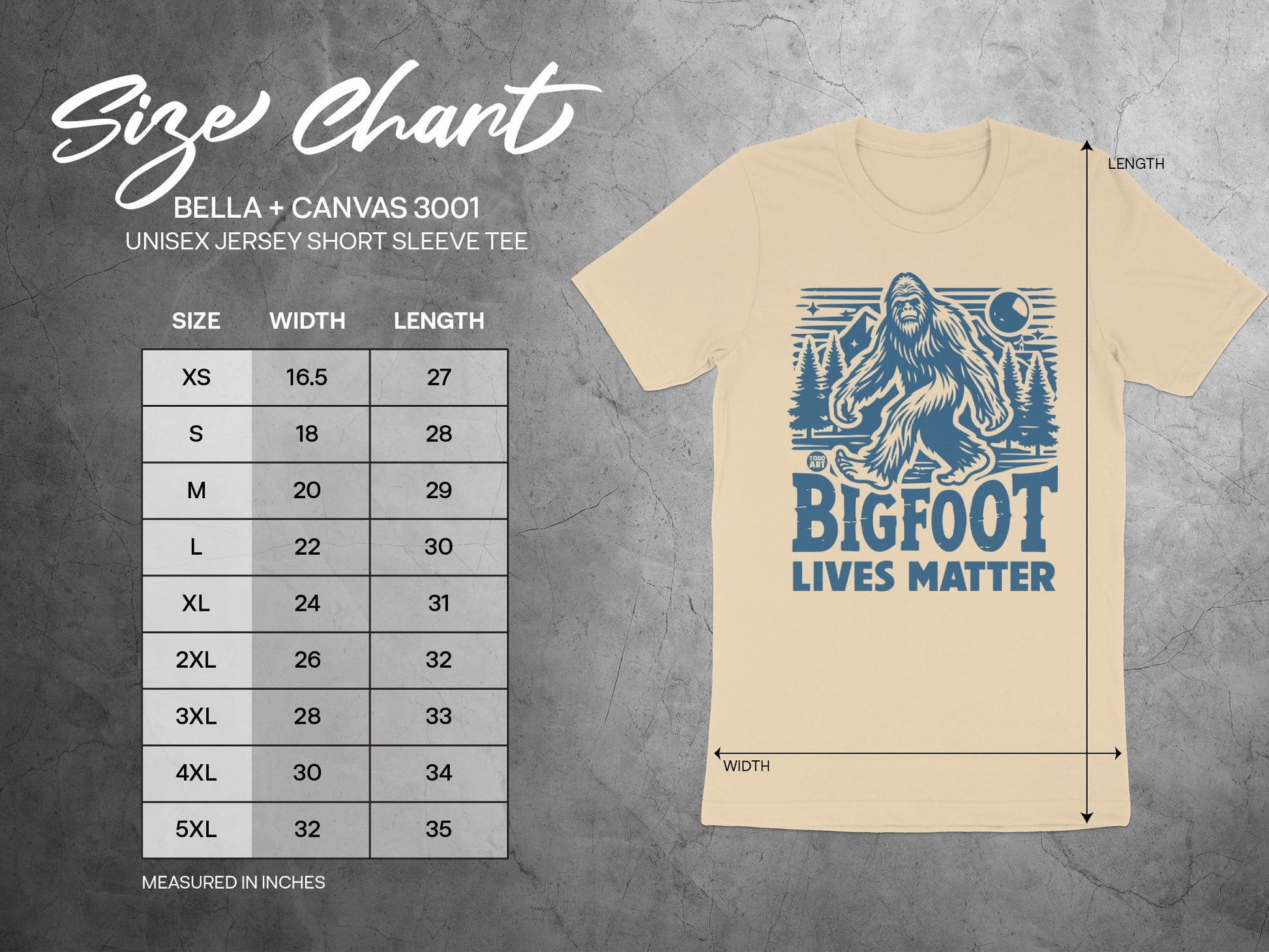 Bigfoot Lives Matter Unisex Jersey Short Sleeve Tee