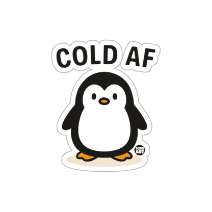Penguin Cold AF Funny Winter Animal Illustration sticker