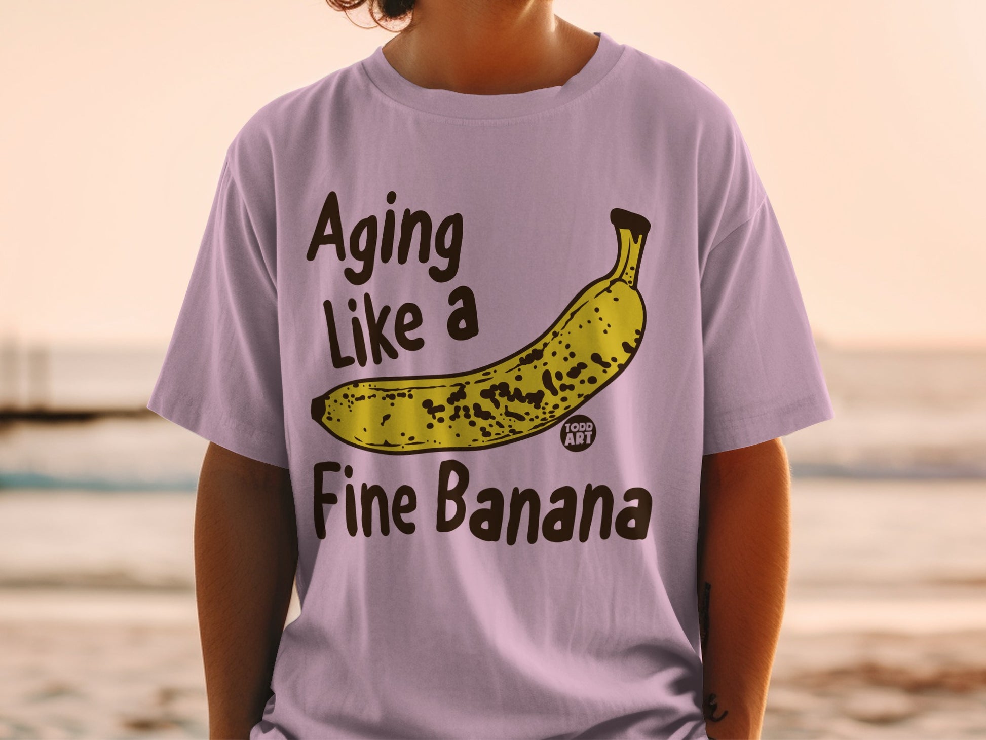 Aging Like a Fine Banana Graphic Lavender product type
