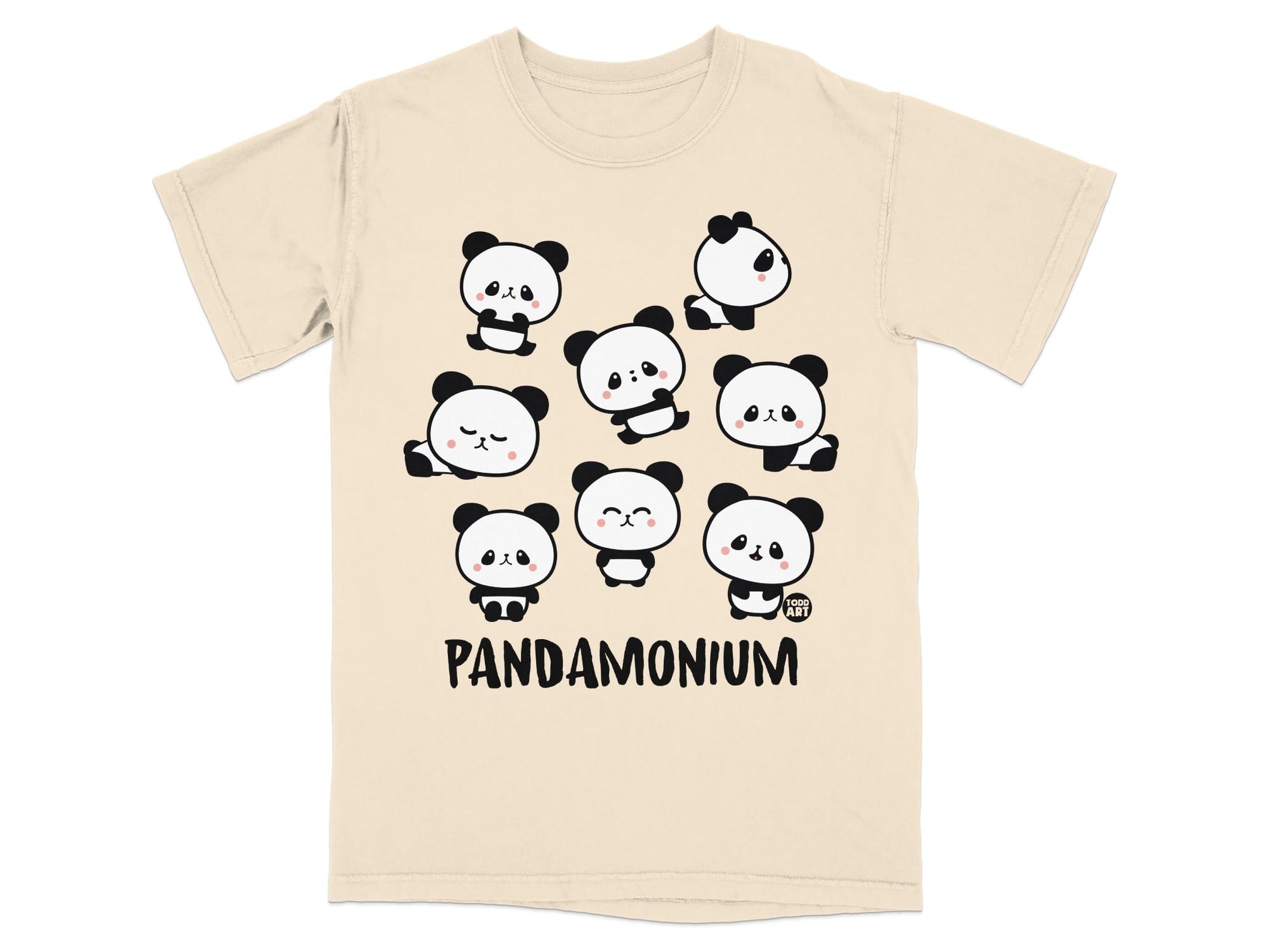 Adorable Panda Characters Pandamonium T-shirt
