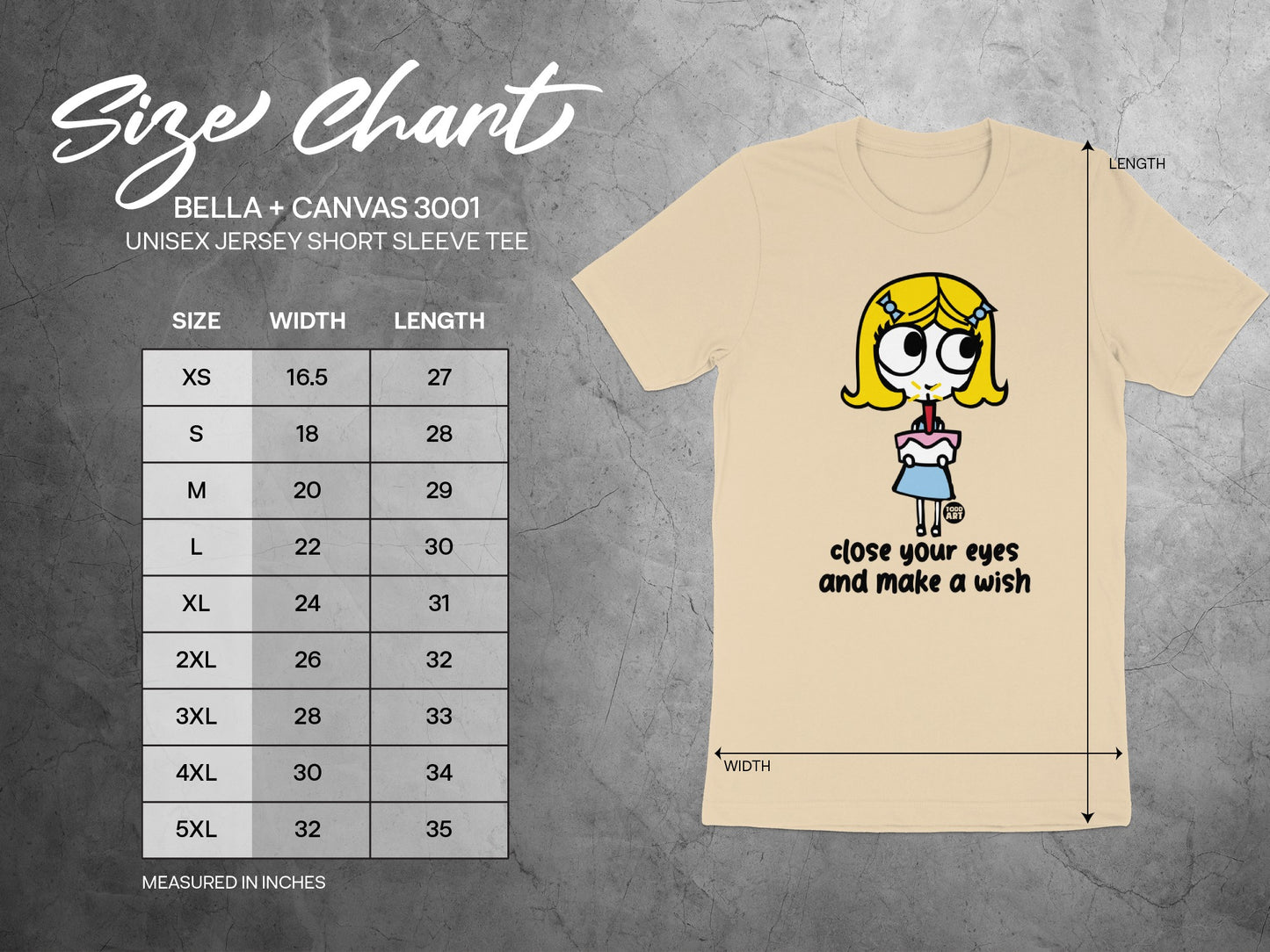 Close Your Eyes and Make a Wish Graphic Tee