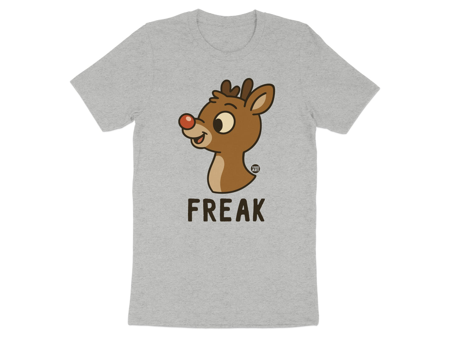 Cute Reindeer Freak Design Graphic T-Shirt