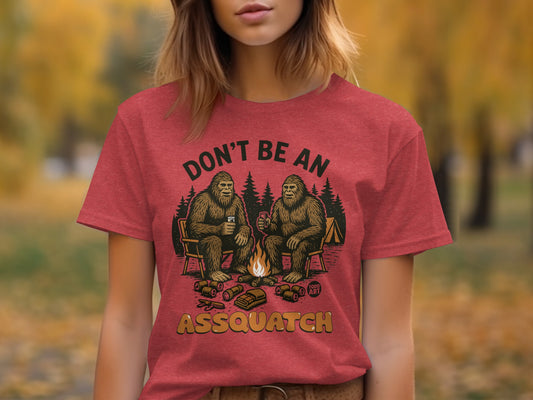 Don't Be An Assquatch Campfire Graphic T-shirt