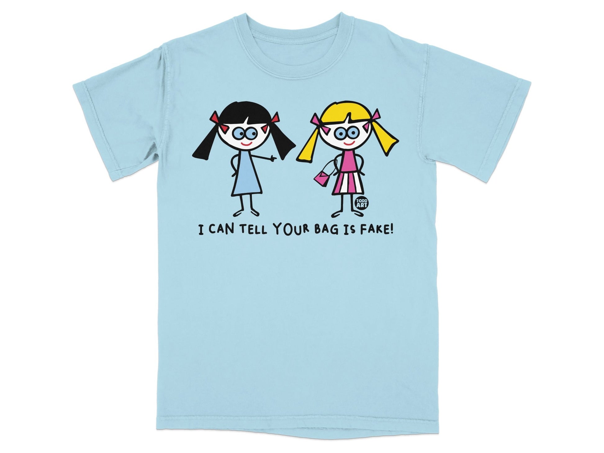 Funny Cartoon Characters I Can Tell Your Bag Is Fake Shirt