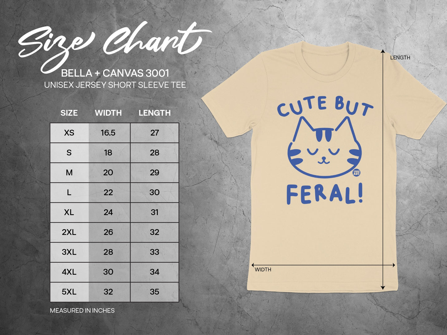 Cute But Feral Cat Graphic Short Sleeve Tee product