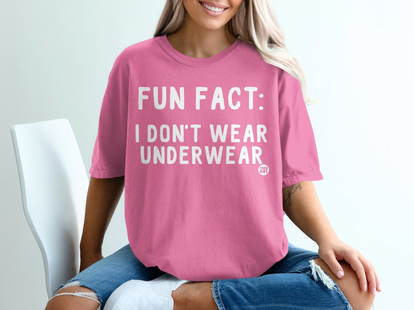 Fun Fact: I Don't Wear Underwear Printed Shirt