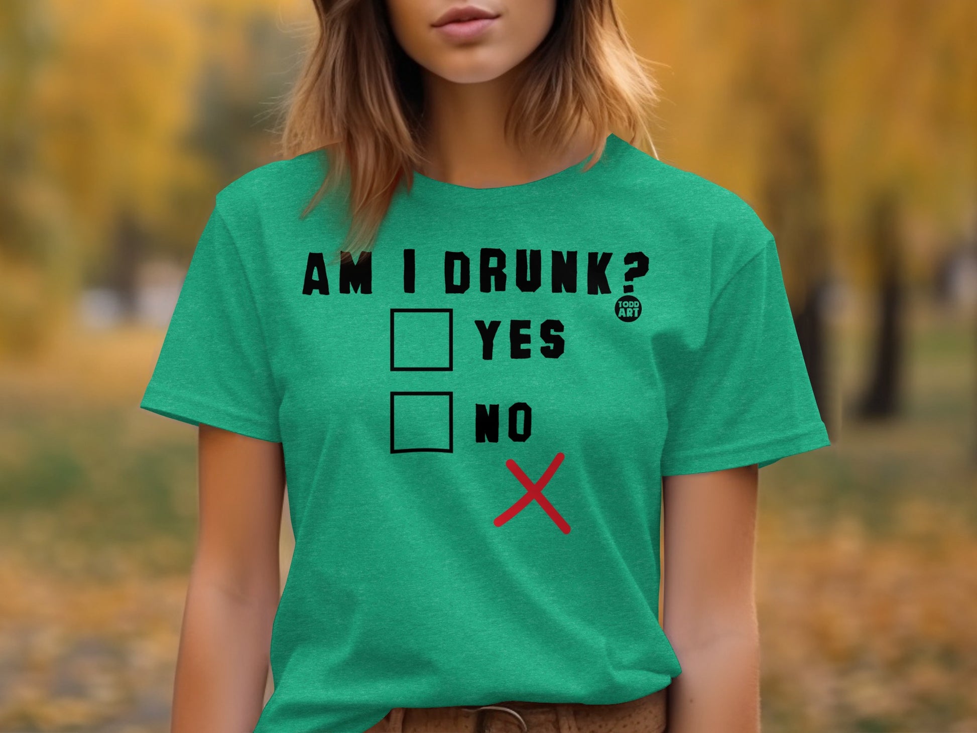 Am I Drunk Yes No Humorous Checklist T-Shirt