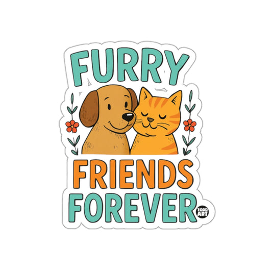 Furry Friends Forever Dog and Cat Sticker Product
