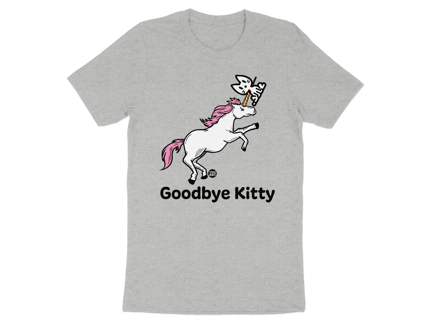 Goodbye Kitty Unicorn Graphic Tee Shirt