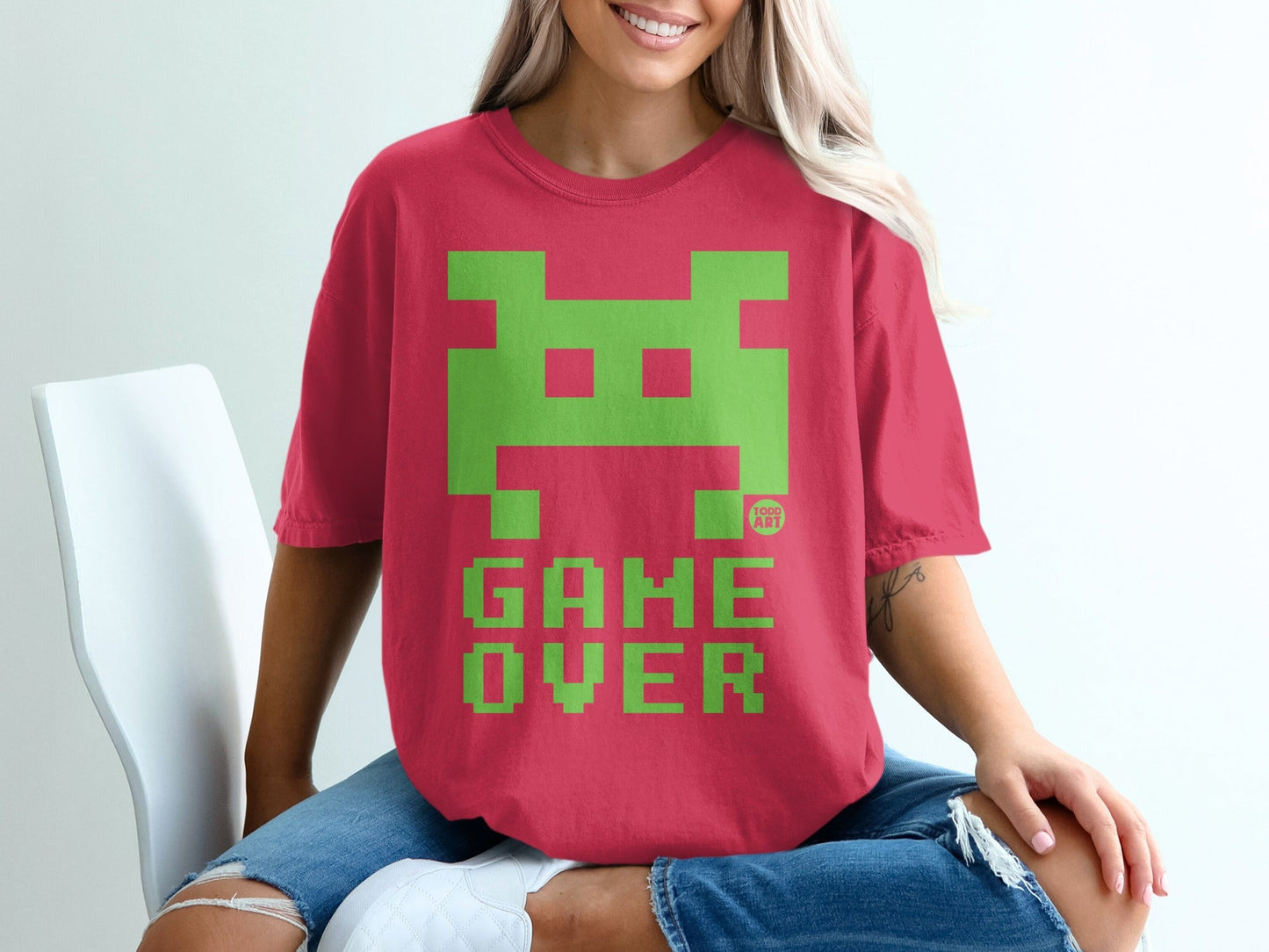 Game Over Retro Pixel Art Design T-shirt
