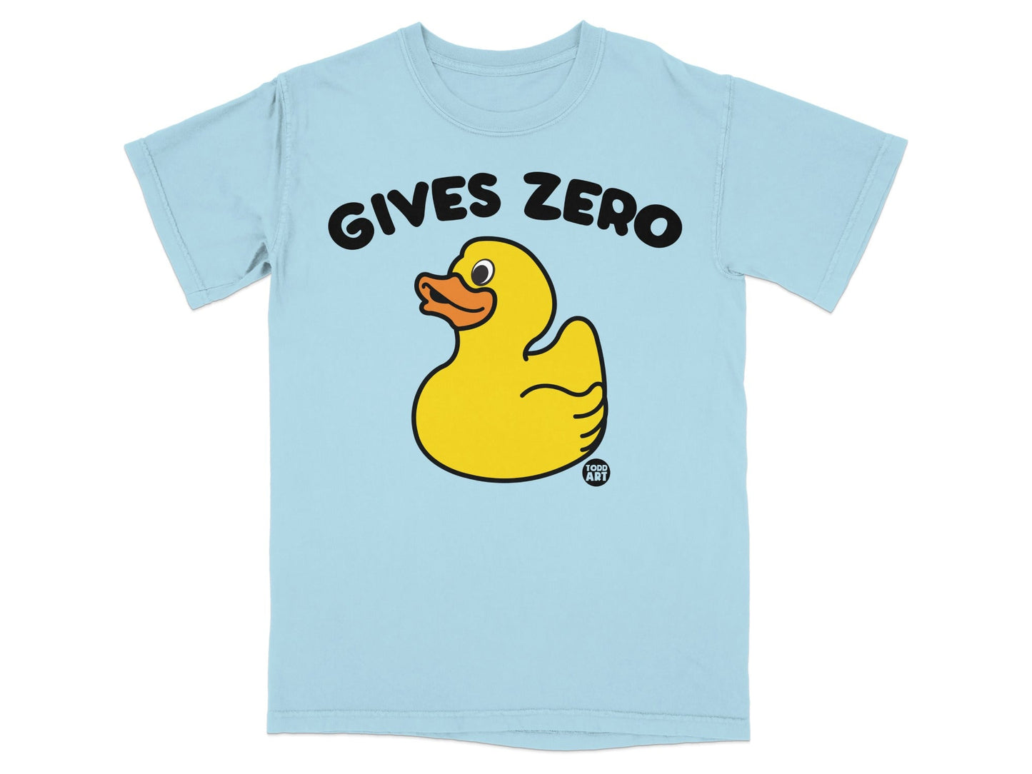 Gives Zero Yellow Duck Graphic T-Shirt