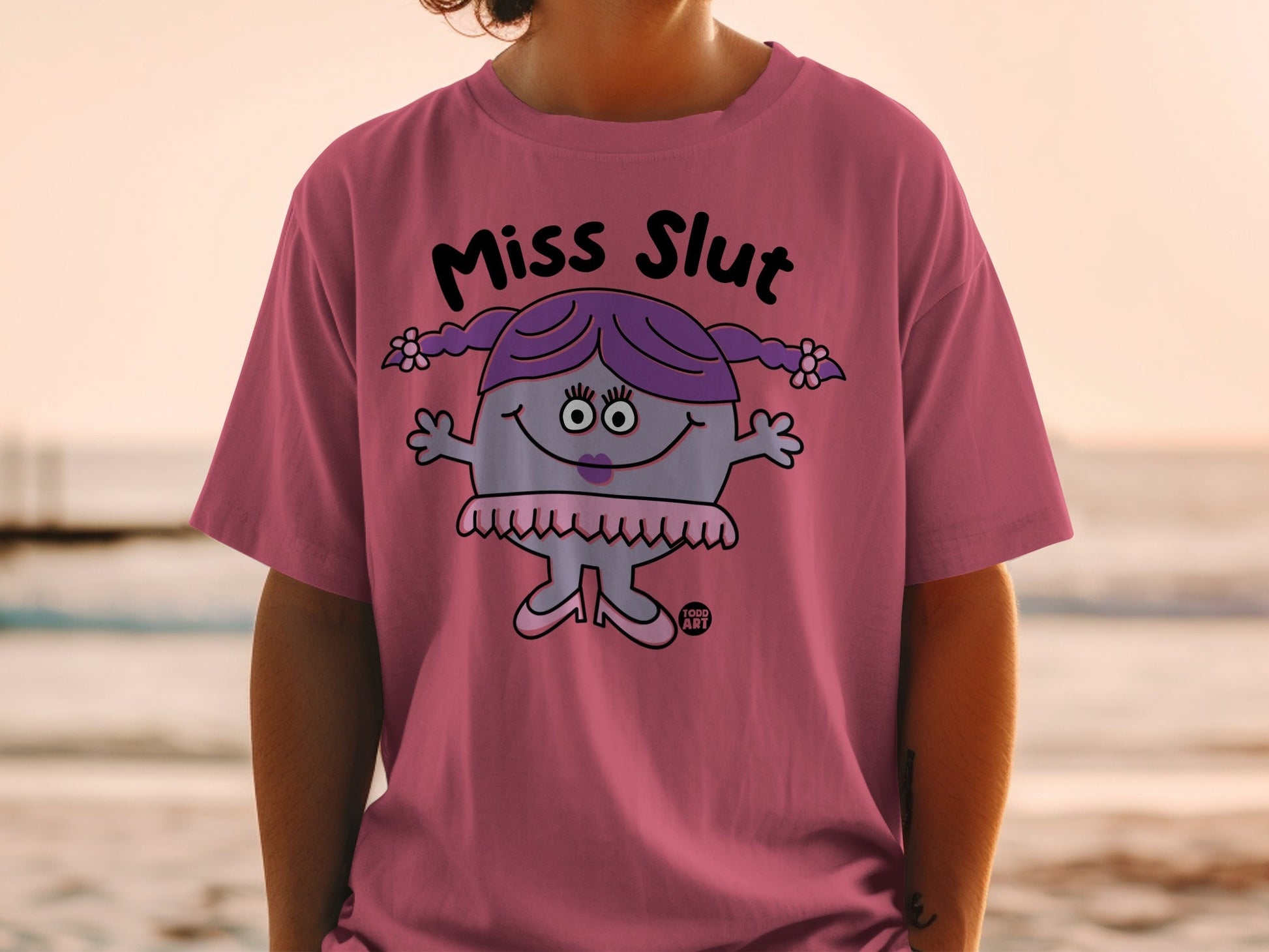 Miss Slut Cute Illustrated Character T-shirt