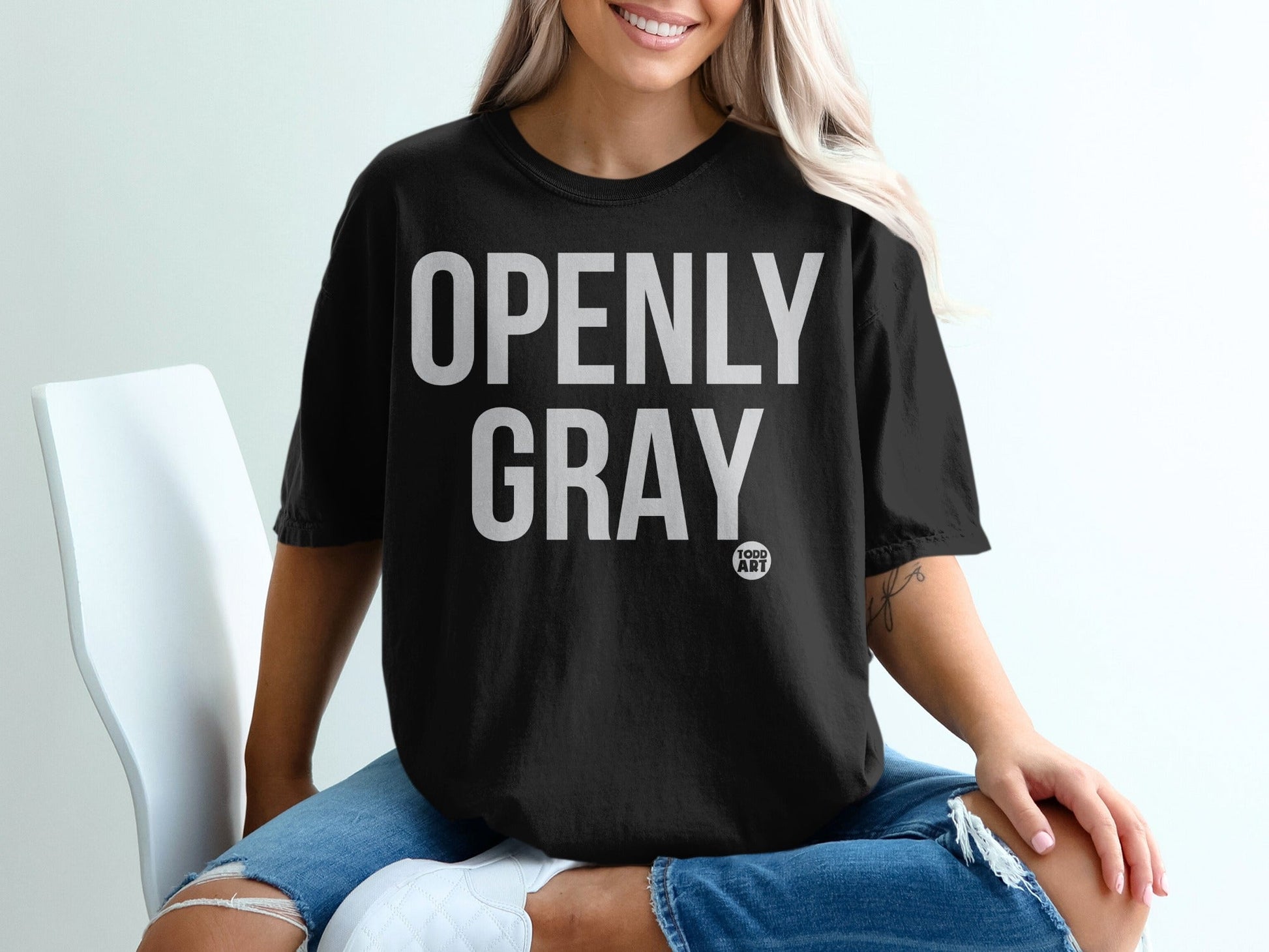Openly Gray Todd Art Graphic T-shirt