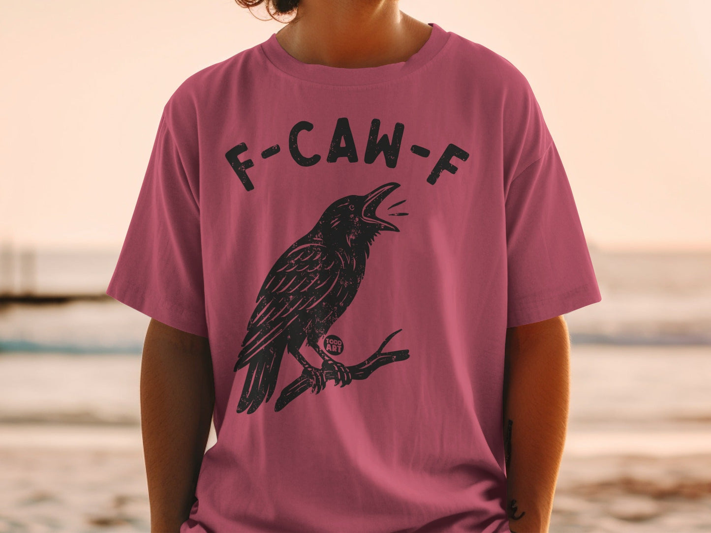 F-CAW-F Crow Illustration Todd Art T-shirt product