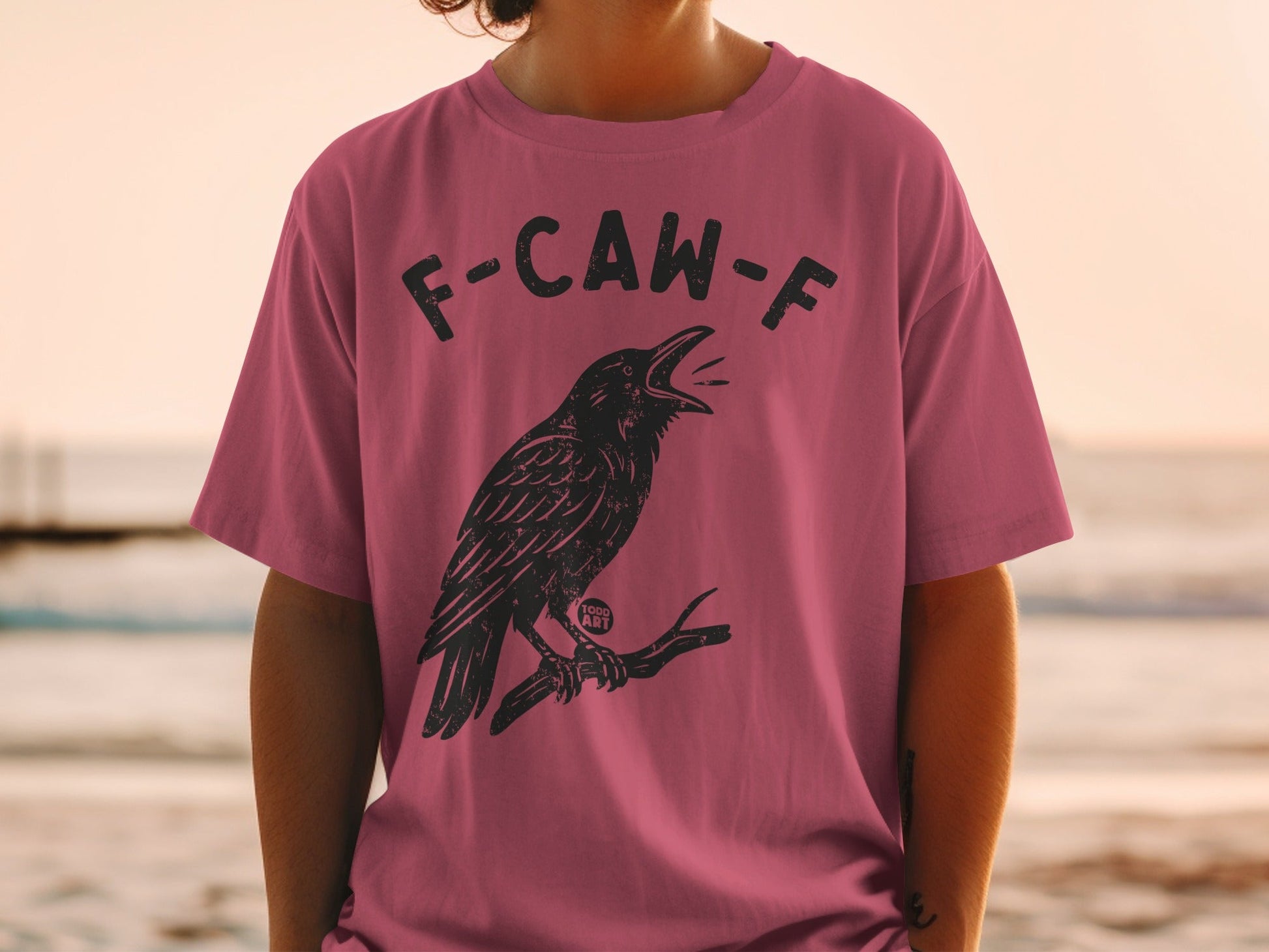 F-CAW-F Crow Illustration Todd Art T-shirt product