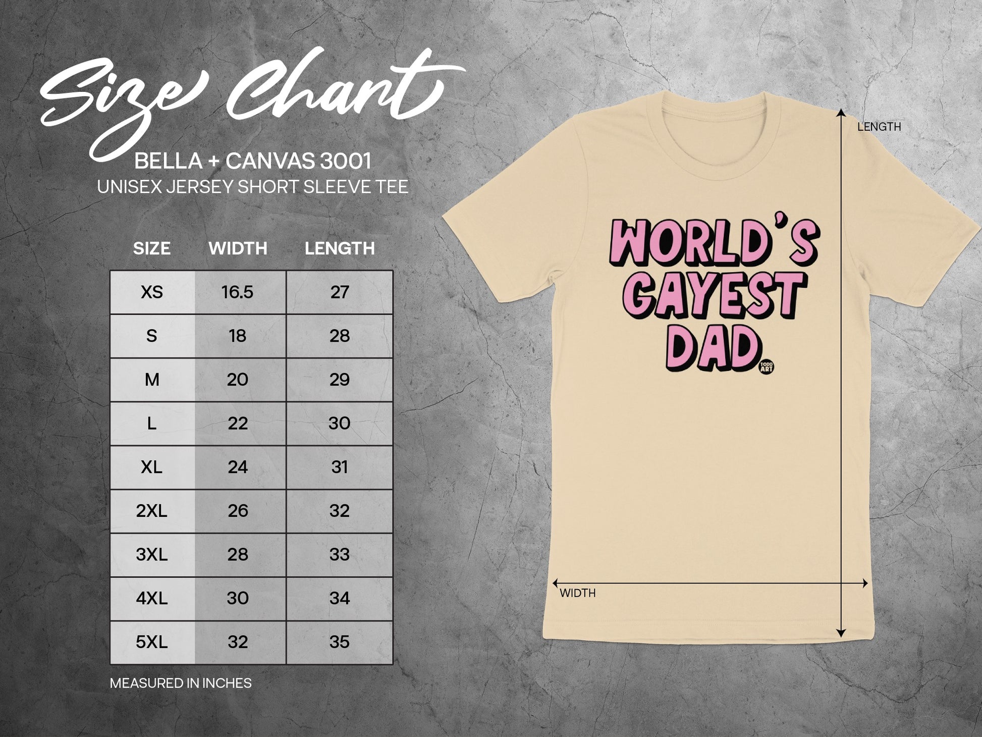 World's Gayest Dad Unisex Jersey Short Sleeve Tee product type