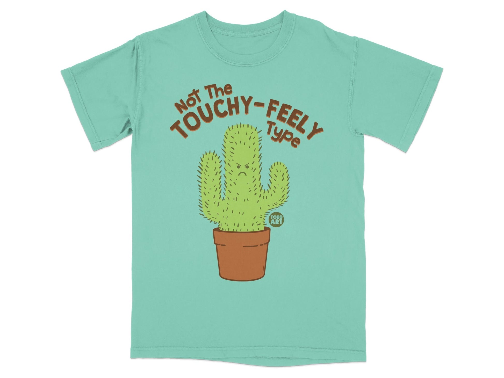 Not The Touchy-Feely Type Cactus Graphic Tee Shirt