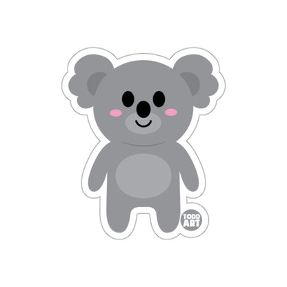 Cute Cartoon Koala Art Sticker for Kids and Adults