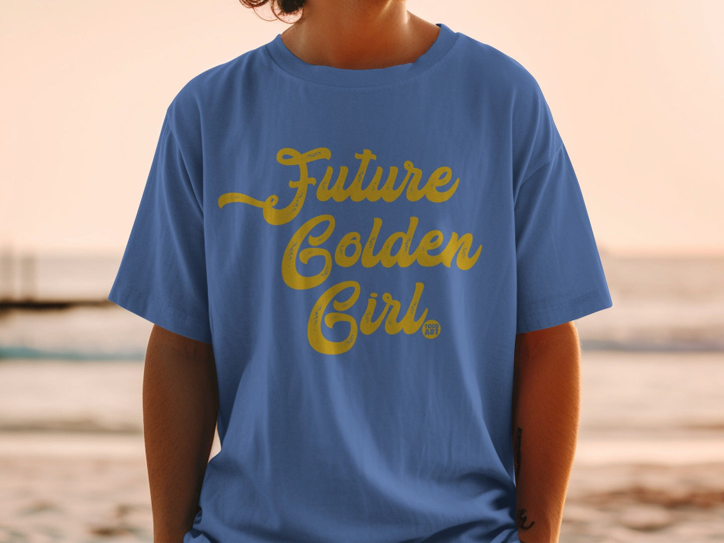Future Golden Girl Casual Tee Shirt Design