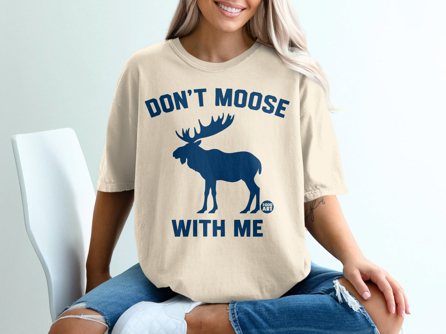 Don't Moose With Me Graphic Tee Shirt