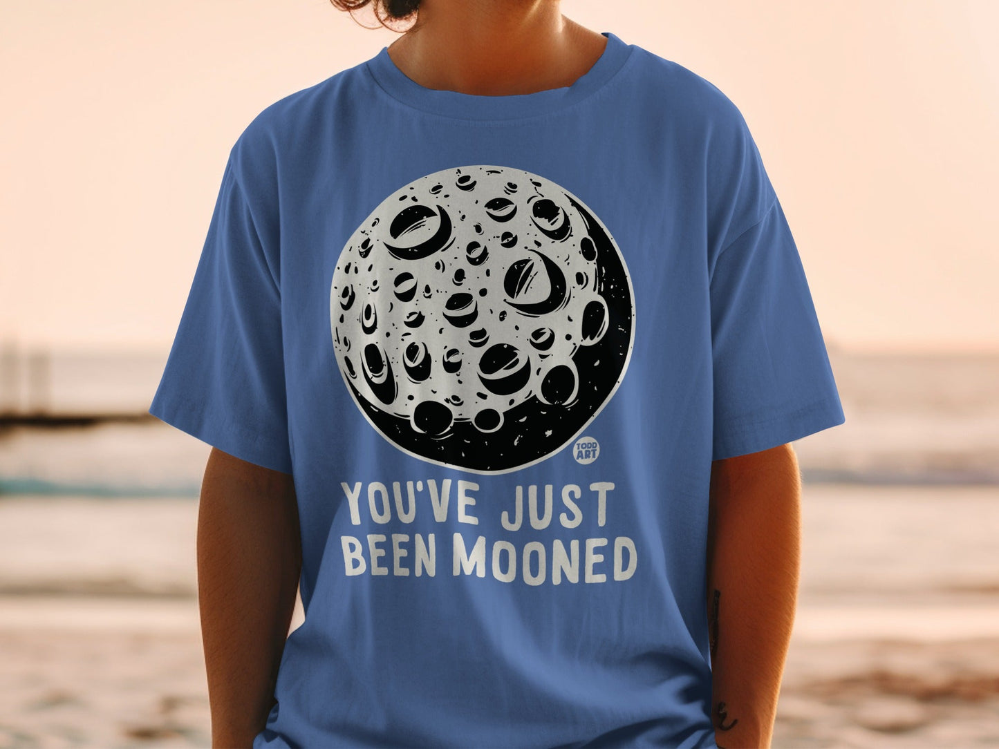 You've Just Been Mooned Funny Graphic T-Shirt