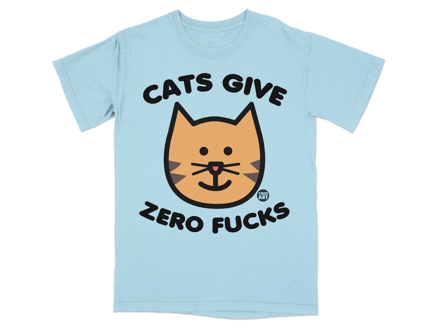 Cats Give Zero Fucks Funny T-Shirt