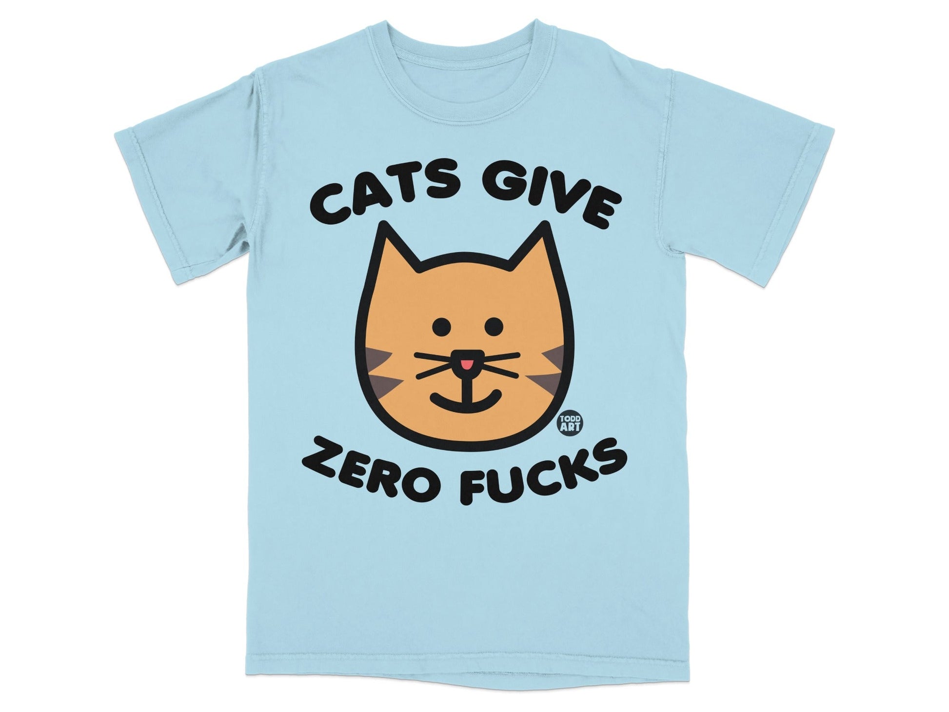 Cats Give Zero Fucks Funny T-Shirt