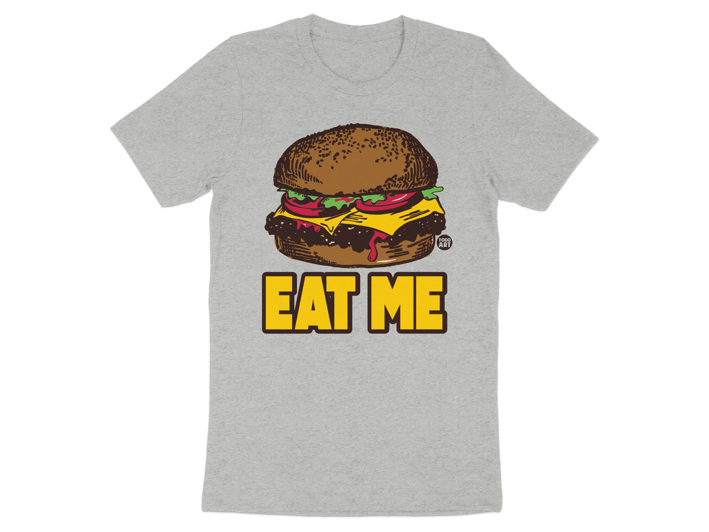 Eat Me Burger Graphic T-shirt Perfect for Food Lovers