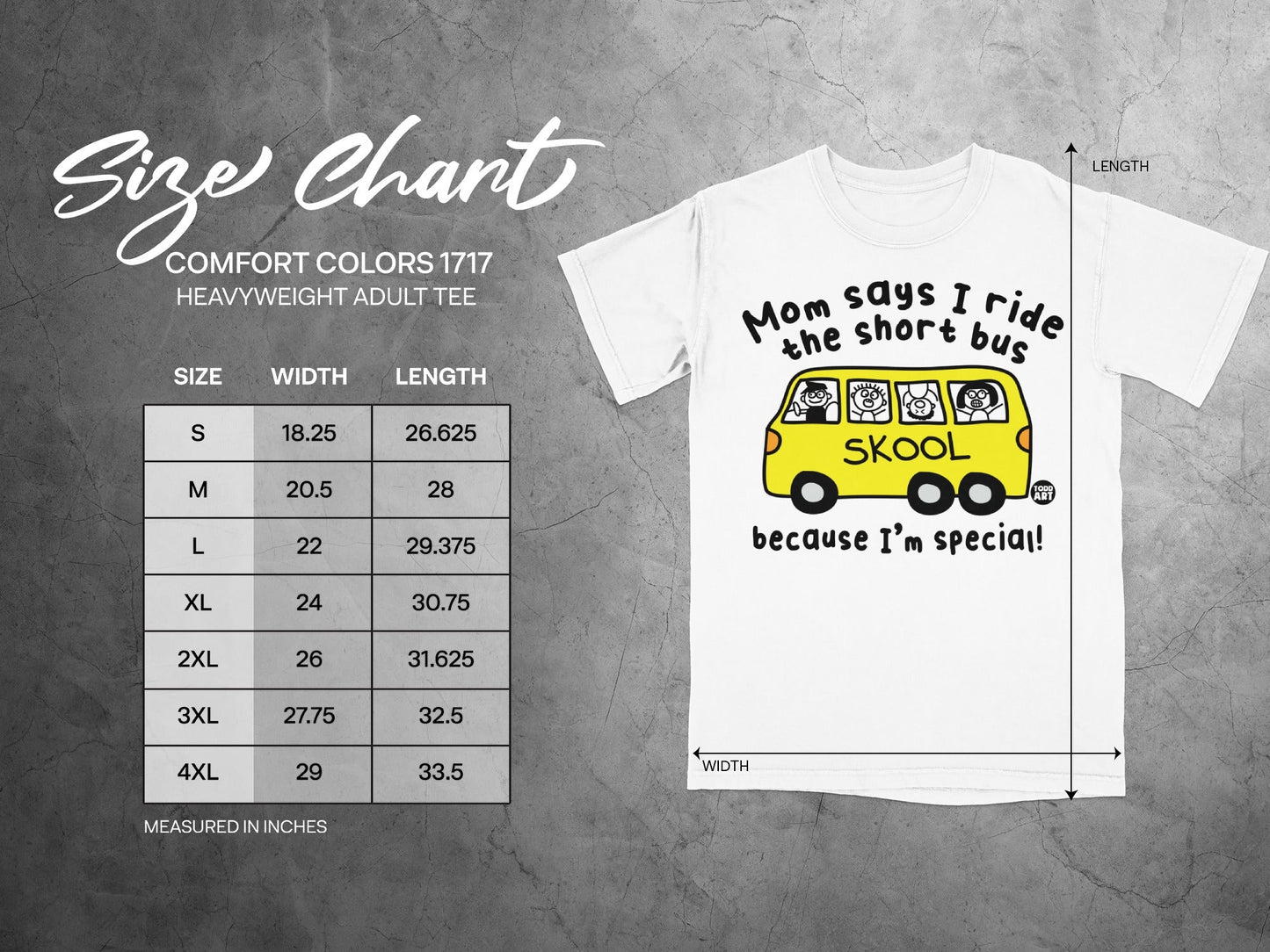 Mom Says I Ride The Short Bus Because I'm Special Tee