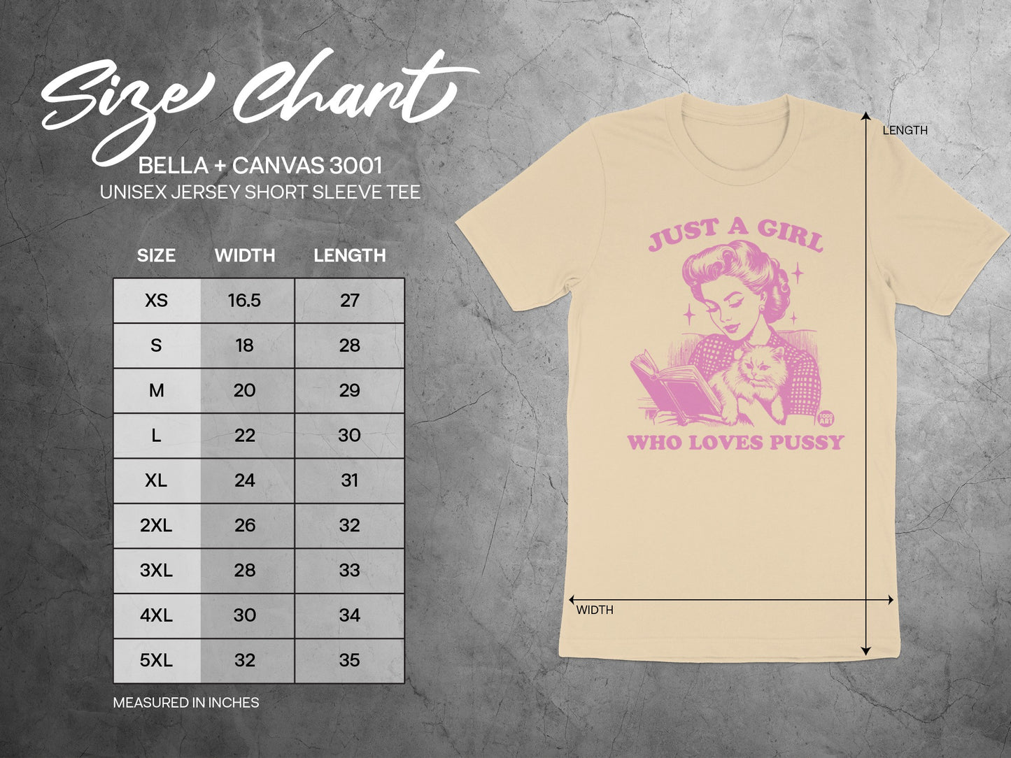 Just A Girl Who Loves Pussy Unisex Jersey Short Sleeve product