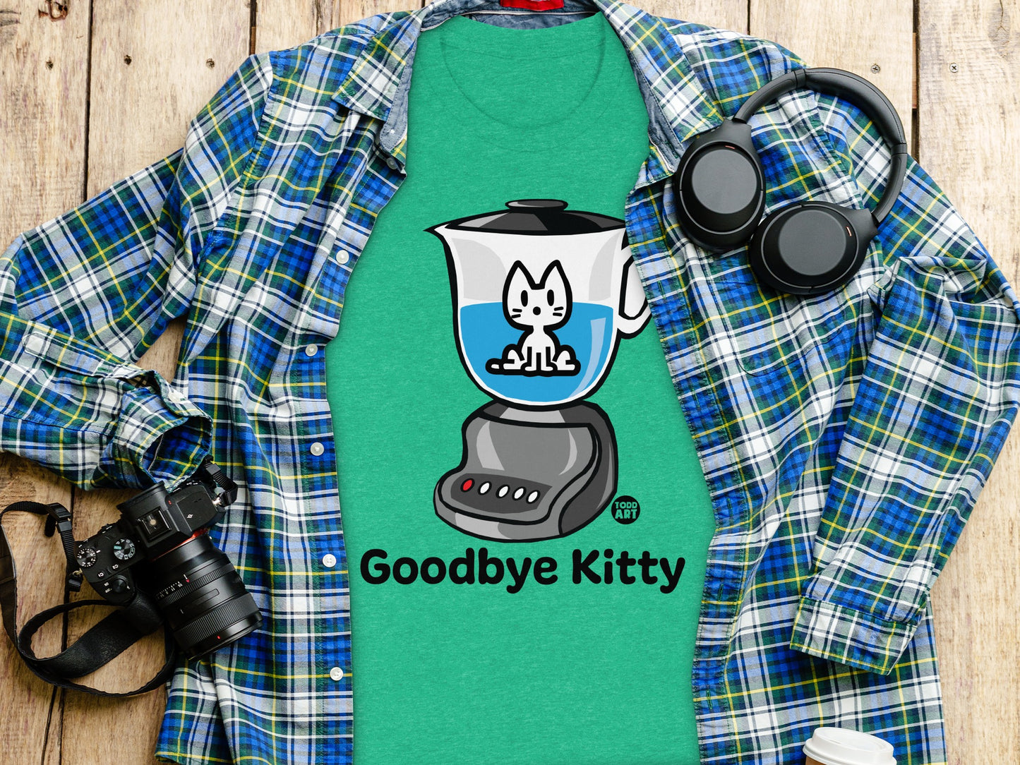 Goodbye Kitty Funny Cat Graphic Hoodie