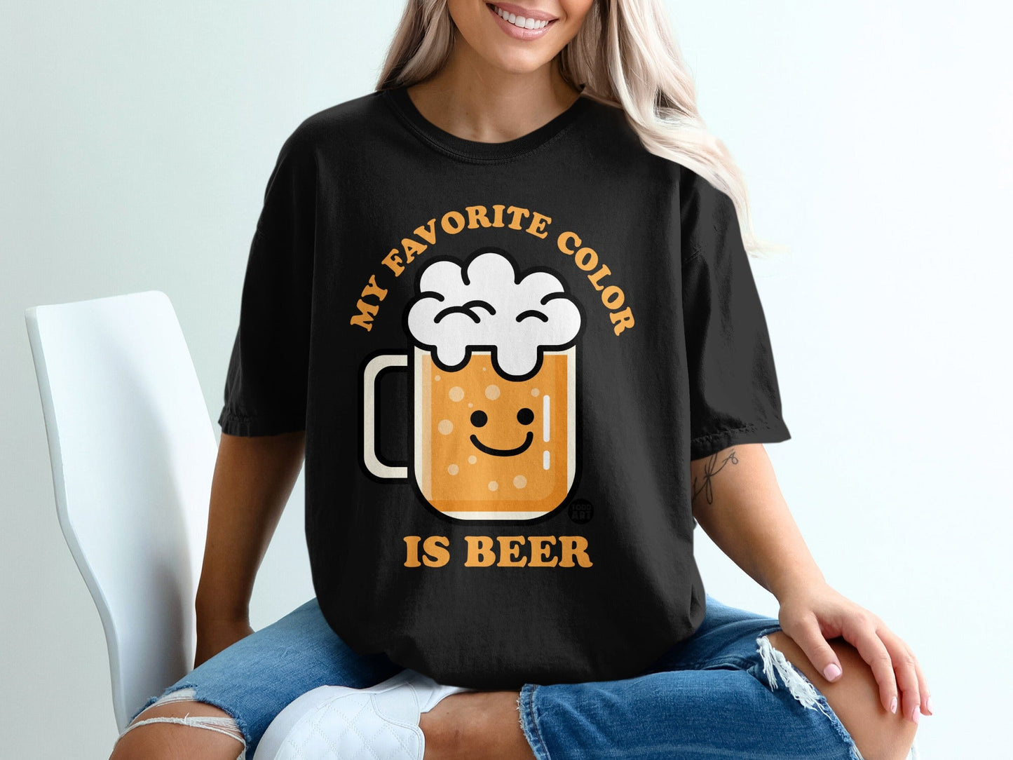 My Favorite Color Is Beer Graphic T-Shirt