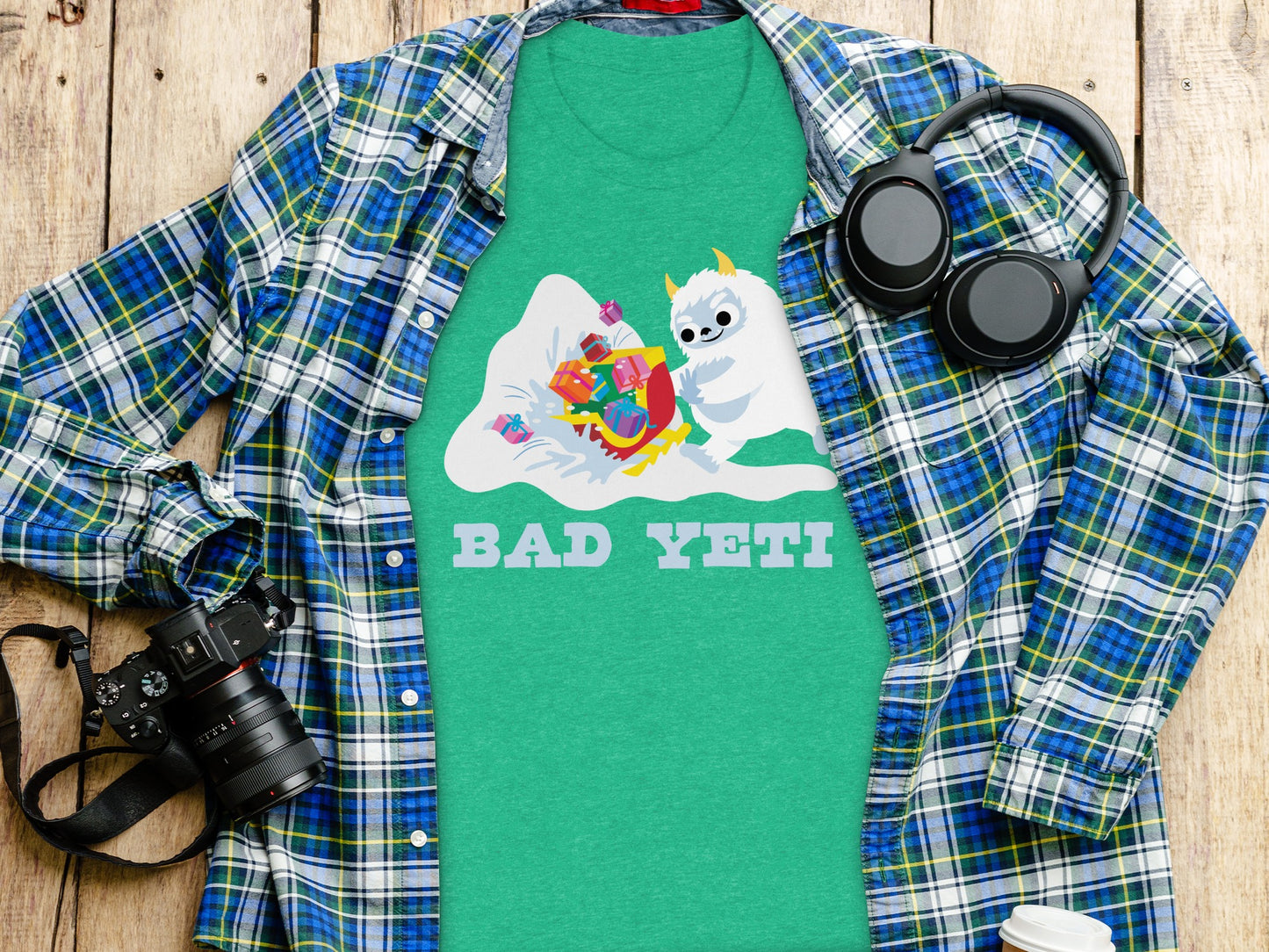 Bad Yeti Graphic Short Sleeve T-Shirt for Fun Style