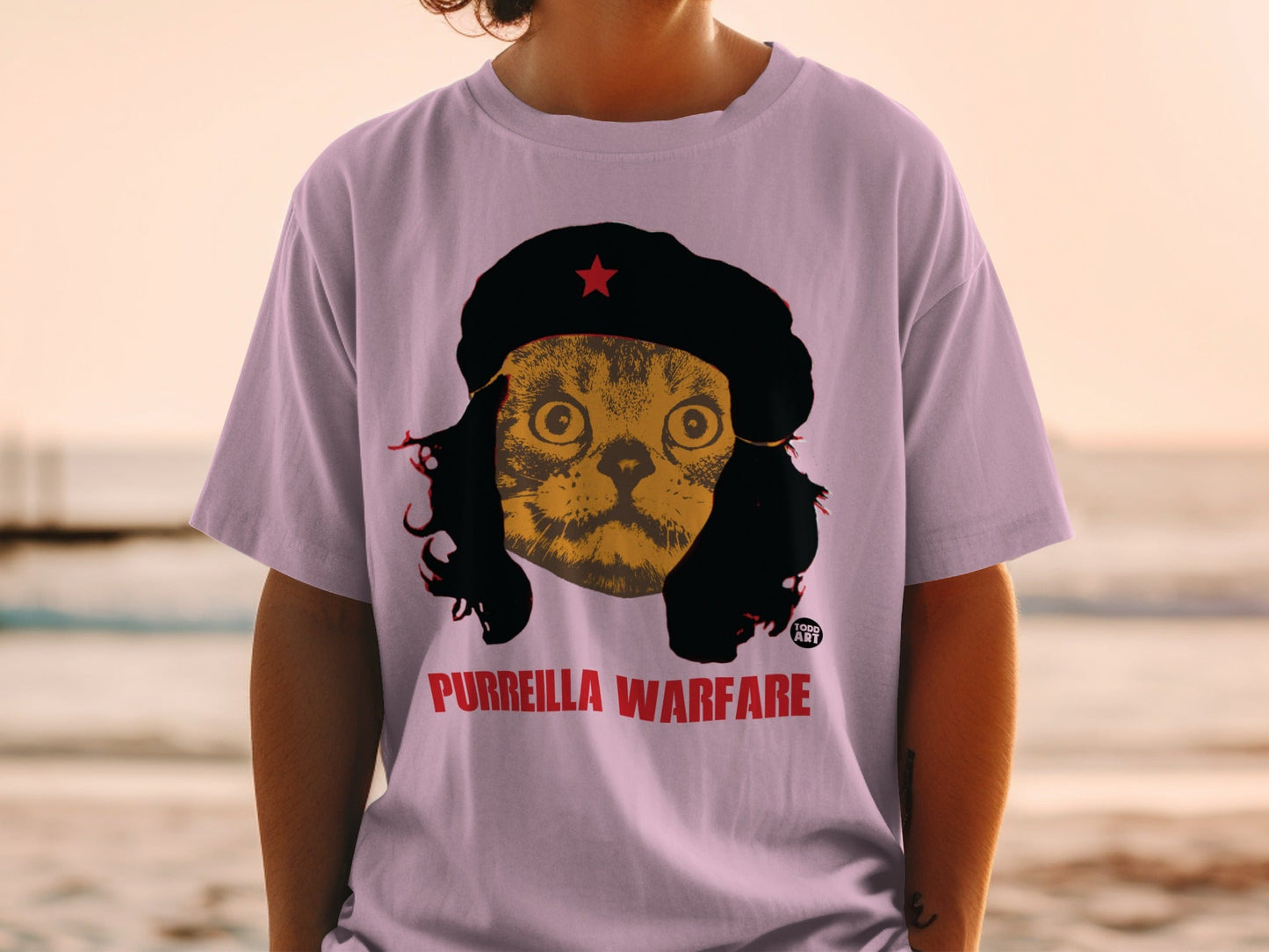 Purreilla Warfare Cat Graphic Tee Shirt