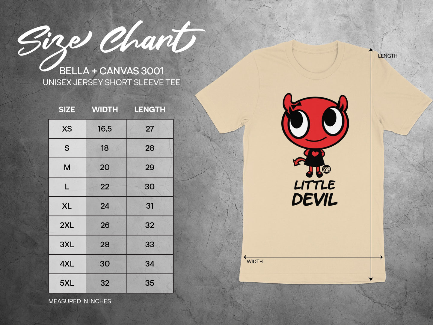 Little Devil Graphic Unisex Jersey Short Sleeve Tee