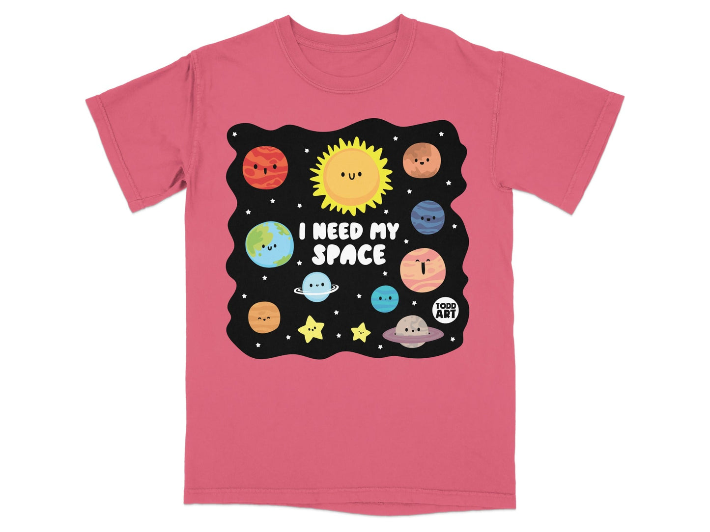Cute I Need My Space Planets and Stars T-Shirt