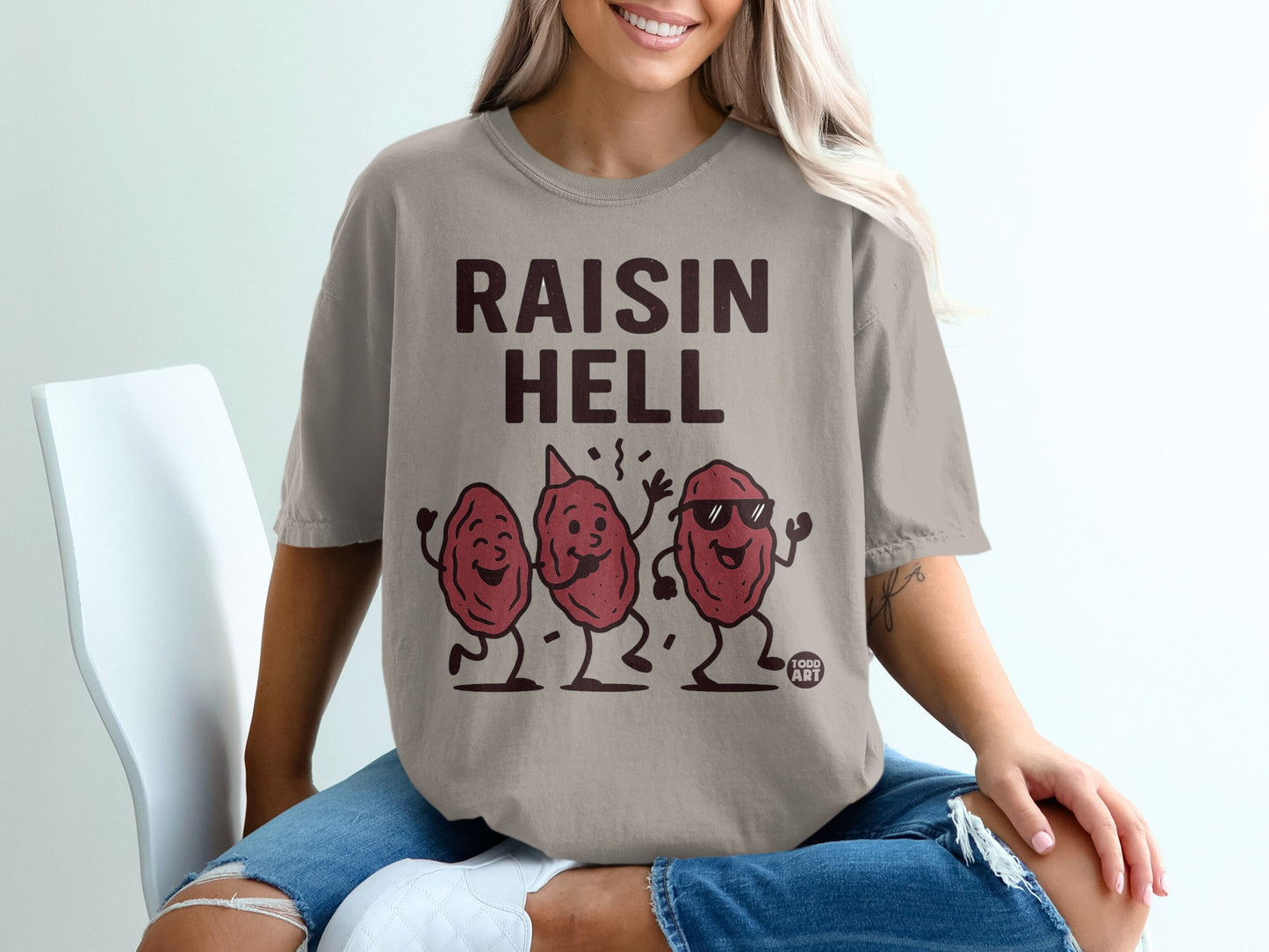 RAISIN HELL Dancing Raisins Graphic T-shirt product type