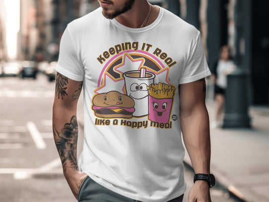 Keeping It Real Like A Happy Meal Graphic T-shirt