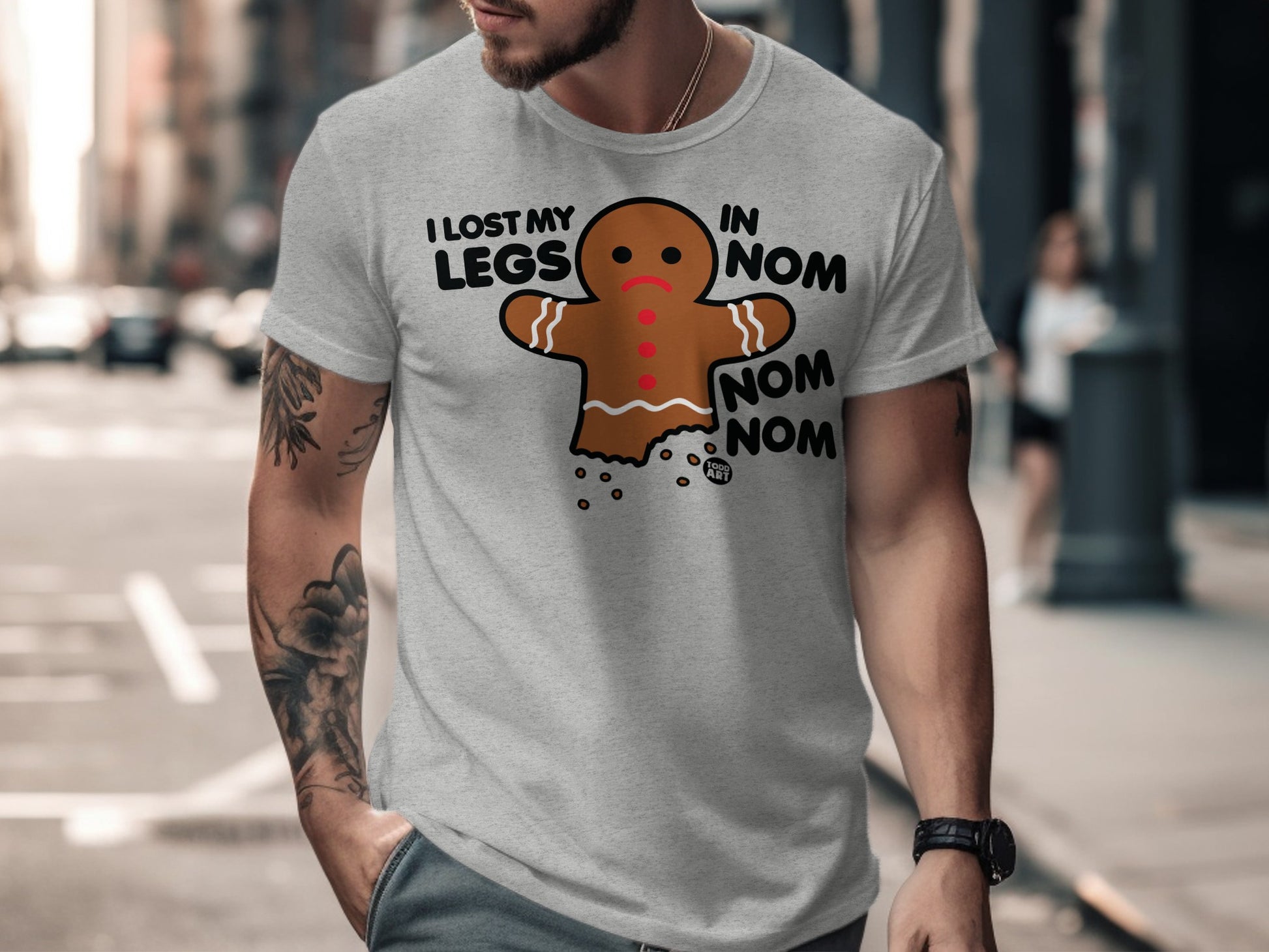 I Lost My Legs In Nom Nom Nom Gingerbread T-shirt