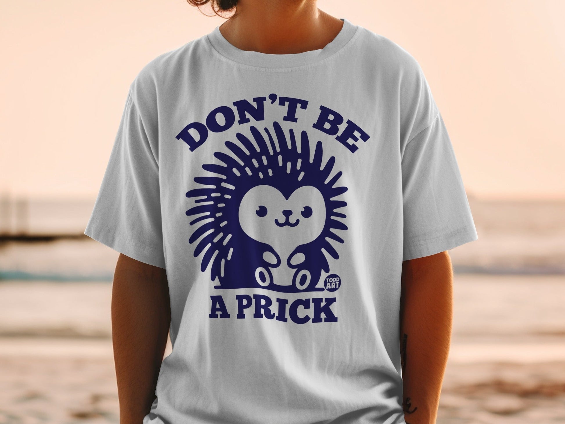 Don't Be A Prick Hedgehog Graphic T-shirt