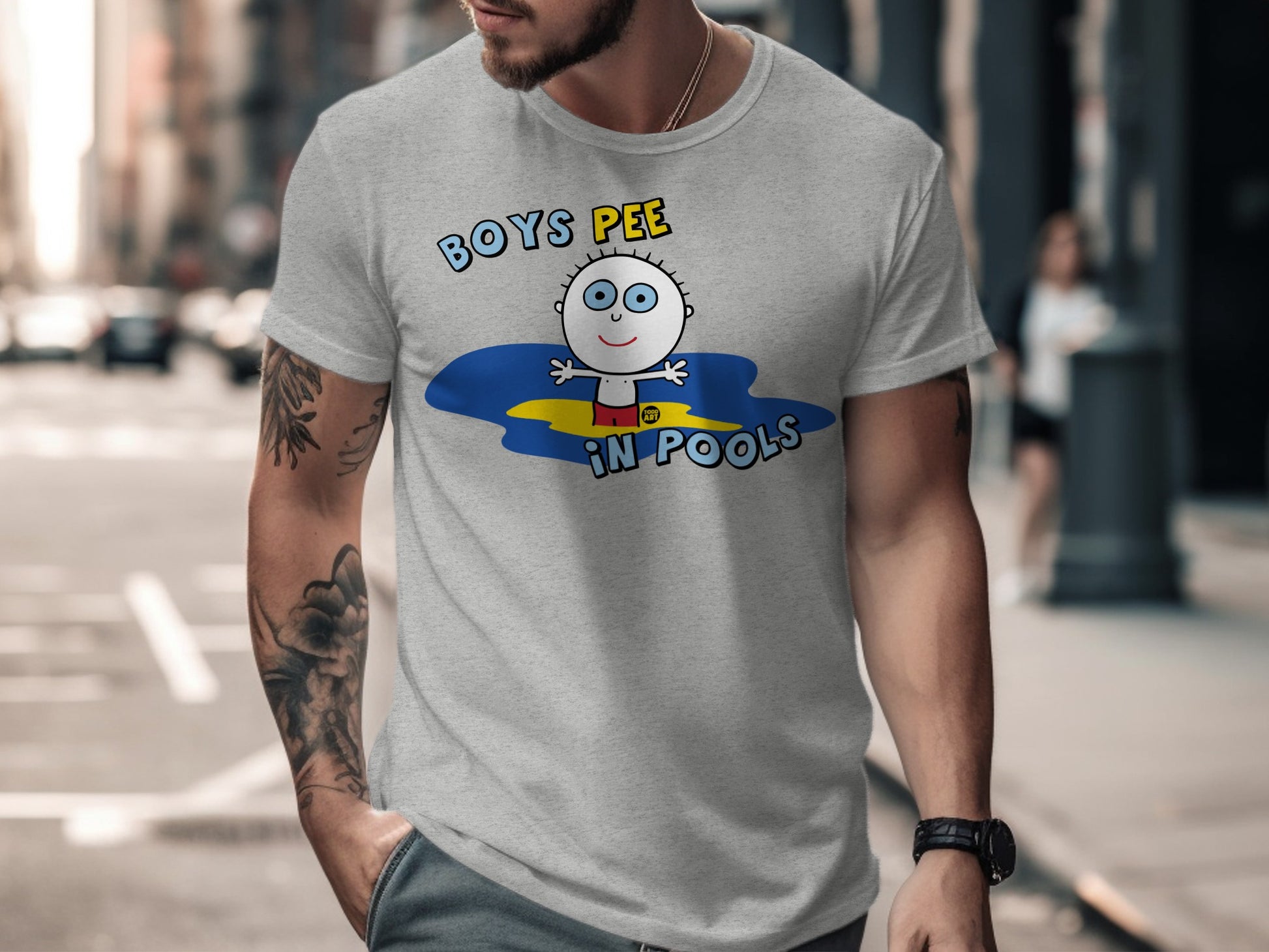 Boys Pee in Pools Funny Graphic T-Shirt product