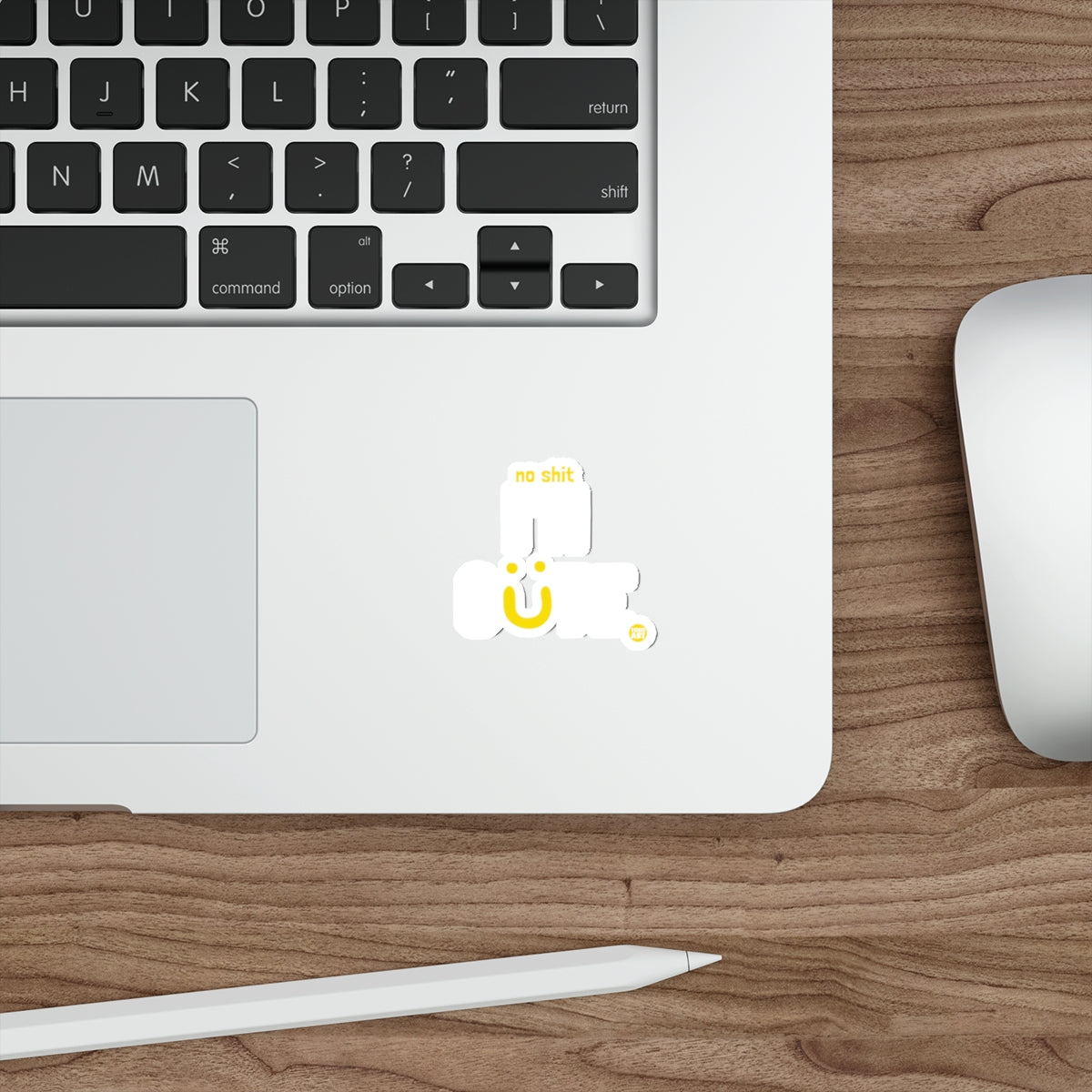Unique No Shit Emoji Decal Sticker for Laptops