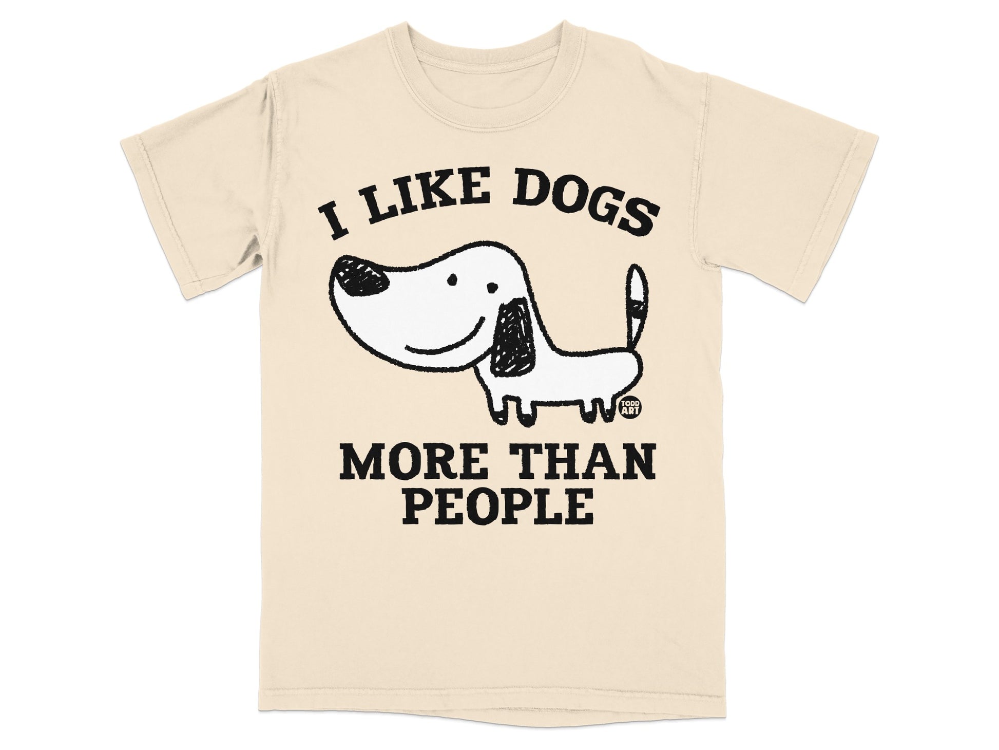 I Like Dogs More Than People Funny Graphic T-Shirt